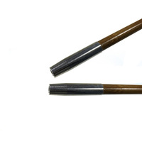 Connecteur d'insertion d'arc composé en aluminium pour flèches, compatible avec des flèches en bois ou en bambou de 6 mm et 8 mm de diamètre intérieur