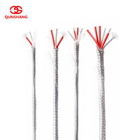 Câble FEP blindé plaqué argent PT100 RTD 2/3/4/6 conducteurs, anti-interférence, haute précision, pour capteur de température, fil de signal