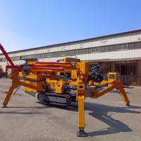 Grue araignée 4T personnalisable avec flèche télescopique à vérin externe, certifiée CE, pour travaux de levage en accès restreint