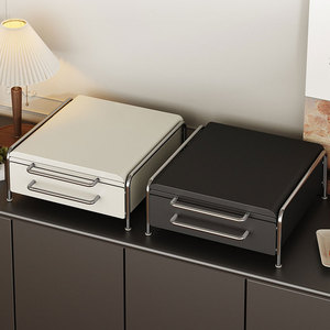 Support à <span class=keywords><strong>capsules</strong></span> de café multifonctionnel en métal à 2 niveaux, écologique, plateau coulissant, boîte de rangement pour <span class=keywords><strong>capsules</strong></span> <span class=keywords><strong>Nespresso</strong></span>, plateau pour sachets de thé - Product Image 3