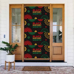 Bannière de porte pour le Mois de l'<span class=keywords><strong>Histoire</strong></span> des Noirs, Février, Afro-américains, Juneteenth, pour la porte d'entrée de la salle de classe, décoration photographique - Product Image 2