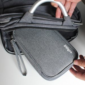 Échantillon gratuit Sac organisateur de câbles électroniques - Sac de rangement portable à double couche pour accessoires électroniques numériques - Product Image 5