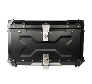 Caja de carga de aleación de aluminio para accesorios de motocicleta, F2-moto, 65L, resistente al agua, gran entrega