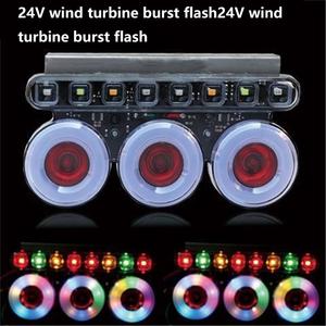 Faro Antinebbia a Tre Luci Rotonde 24V, Lampade di Avvertimento Universali per Camion e Rimorchi, Luci di Segnalazione e Freni Anti-Collostrazione - Product Image 5