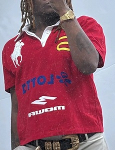 Üç Renkli Angel Fight Spurs İşlemeli Dar Kesim Kısa Kollu Tişört Trendy - Product Image 6