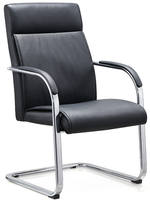 Chaise de bureau ergonomique moderne réglable à dossier moyen Hongji HJ-SW03 avec base en acier chromé