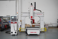 Machine de gravure CNC 5 axes ATC avec table mobile pour le bois, l'EPS et l'ABS