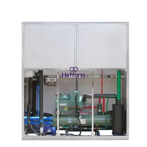 Energy saving Crystal 5 Ton Cube Ice Machine With Plastic Ice Bag Packing