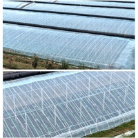 Film de serre en plastique double couche résistant aux UV pour tunnel de jardinage agricole