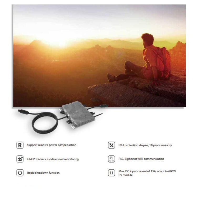 Deye High quality Single Phase 2000w Micro Inverter With Wifi