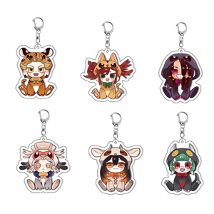 Spot Acrylic Cartoon Character <b>Keychain</b> UV Printed NASNAK Brand Fashion Trend Waterproof Pendant Wholesale Gift - Product Image 1