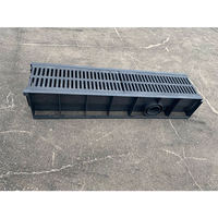Composite Drainge Channel Water Fossé en résine en forme de U HDPE pour parc et centre commercial de petite taille