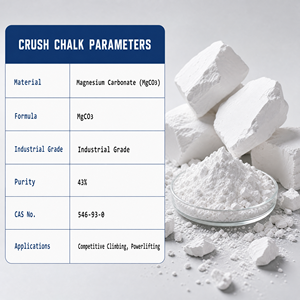 Carbonate de magnésium (MgCO3) de qualité industrielle Liangjiang, 25 kg, sacs PP, pureté 43%, marque Liangjiang, pour l'escalade compétitive - Product Image 5