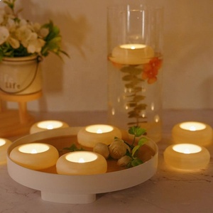 Flameless <span class=keywords><strong>LED</strong></span>キャンドルロマンチックな夜の光ティーライトフローティング水プール装飾結婚式 & パーティー用 - Product Image 3