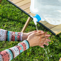 Conteneur d'eau pliable 5L/10L/15L/20L, bidon de stockage d'eau pliable pour le camping avec robinet