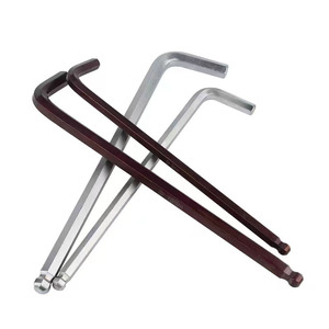 Hex Key Set L-Shaped Ball Head Chrome Plated High Carbon Steel Industrial Grade Imperial Inch Measurement - Product Image 3
