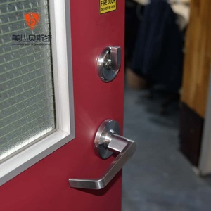 Porte en acier Mexin ignifugée, à âme creuse, avec quincaillerie, design moderne, surface finie pour usage intérieur/extérieur - Product Image 5