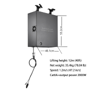 Tragfähigkeit 25kg Kinetic Winch Hoist Lifting Motor Kann Moving Head Laser Screen Perfect Stage Light aufhängen