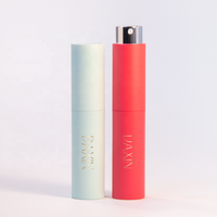 Bouteilles de pulvérisation de parfum de torsion noire blanche mate de luxe recyclables de 10 ml atomiseur de parfum de fantaisie de 10 ml