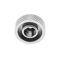 Pièces en alliage d'aluminium usinées CNC personnalisées par le fabricant, rondelle moletée de verrouillage, pièces usinées CNC, pièces en aluminium sur mesure