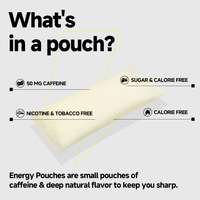 Complément alimentaire en sachets sans sucre et à la caféine, fabriqué en usine, améliore l'énergie et la concentration, sachets de caféine naturelle