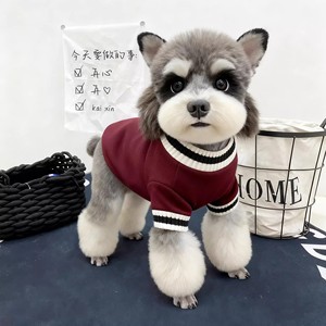 Gilets tricotés pour chiens et chats, couleur unie, polyester, confortables, style campus, vêtements pour petits animaux, tenue pour Teddy Bear - Product Image 3
