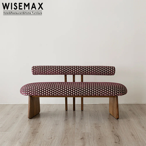 WISEMAX FURNITURE Maison nordique Salon <span class=keywords><strong>Entrée</strong></span> Bois Tabouret à langer Canapé Lit <span class=keywords><strong>Banc</strong></span> en tissu pour Hôtel Restaurant Villa - Product Image 5