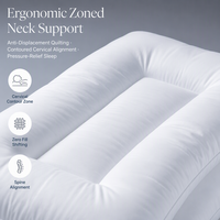 Bantal Tidur Mewah Cloud-Soft untuk Hotel, Resort, dan Airbnb dengan Dukungan Kontur Servikal Ergonomis