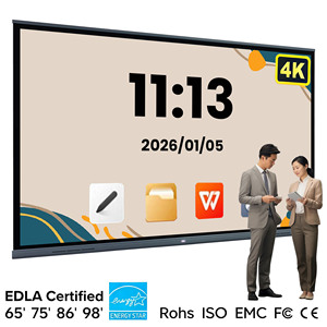 หน้าจอไวท์บอร์ดดิจิทัลแบบอินเทอร์แอคทีฟ 4K ขนาด 65 นิ้ว 75 นิ้ว 86 นิ้ว 98 นิ้ว สมาร์ทบอร์ด หน้าจอสั<span class=keywords><strong>ม</strong></span>ผัสแบบอินเทอร์แอคทีฟ ออลอินวัน แผงแบบแบน แผง AI - Product Image 1