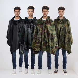 Polyester PVC Haoya femmes clair pluie Poncho pluie Poncho pluie <span class=keywords><strong>Cape</strong></span> pour randonnée <span class=keywords><strong>vélo</strong></span> - Product Image 4