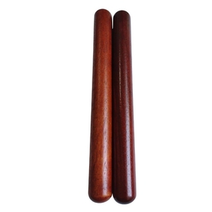 Solid Mahogany Pair Wooden Mallet Hand Percussion Beat Sticks <b>For</b> Kids Playing Music - Product Image 4