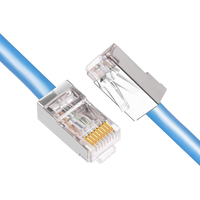 Cable de conexión Lan de red FTP UTP Cat5 Cat5e Cat6 Rj45 de alta velocidad para cables de comunicación