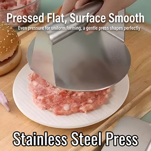 Presse à smash burger XIAOHONG 379, personnalisable, durable, en acier inoxydable de haute qualité, accessoires de cuisine pour grillades, presse à viande manuelle - Product Image 3