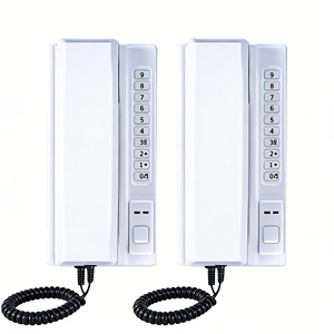 Système de visiophone <span class=keywords><strong>sans</strong></span> <span class=keywords><strong>fil</strong></span> à batterie avec combiné, communication bidirectionnelle, matériau ABS, installation facile, garantie de 2 ans - Product Image 1