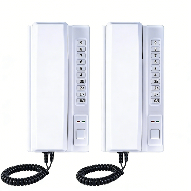 Wireless Battery Audio Intercom Door Phone System Handset Two-Way ABS Material Easy Installation 2-Year Warranty