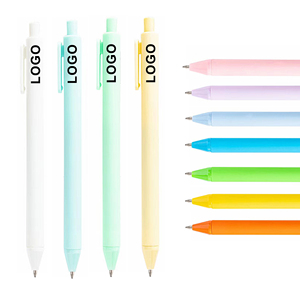 Wholesale Cheap Macarons Brand Promotional Bulk Plastic Rubber Gift Promotion Ink Ballpoint <b>Pens</b> with Custom Logo - Product Image 1