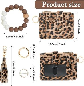 Portefeuille-bracelet pour femme avec porte-clés, blocage RFID, porte-cartes, petit portefeuille avec emplacement AirTag, <span class=keywords><strong>livraison</strong></span> rapide - Product Image 2