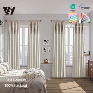 ستائر عازلة للحرارة عالية الجودة موفرة للطاقة لغرف النوم/غرف المعيشة، منتج بالجملة، ستائر وحواجز قماشية معتمة - Product Image 2