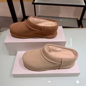 Pantuflas UGG personalizadas para mujer, con suela gruesa y forro de lana, cálidas, antideslizantes, casuales, para invierno. - Product Image 6