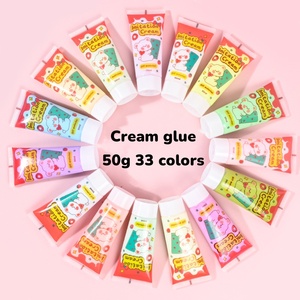 Pegamento de crema DIY de 50g, varios colores al por mayor, pegamento de crema de simulación, adhesivo con boquilla de tubería, pegamento de crema batida para bricolaje - Product Image 2
