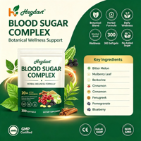 Extracto Herbal Complejo para el Azúcar en Sangre en Cápsulas Blandas, 300 Unidades, Apoyo al Bienestar General, Suplemento Dietético, Marca Privada OEM