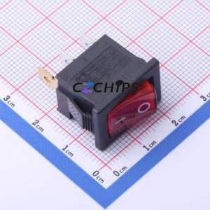RS601B-101N001R1B Rocker Switch Through hole Component (THT) Switch 21mm 15mm 14.2mm Concave Bend - Product Image 1