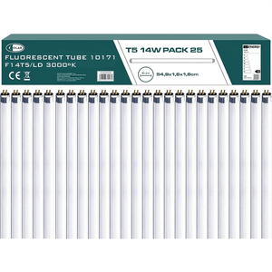 Tubo Fluorescente T5 14W 54.9cm 3000K Blanco Cálido Paquete de 25 - Product Image 2