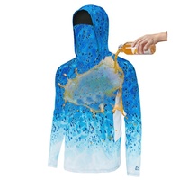 T-shirt de pêche imperméable à manches longues pour homme, taille plus, personnalisé, protection UV UPF 50+, tissu respirant