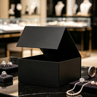 Emballage de carte-cadeau personnalisé de luxe, boîte-cadeau en carton magnétique carrée pour bijoux, lunettes, colliers, boîte-cadeau en papier kraft