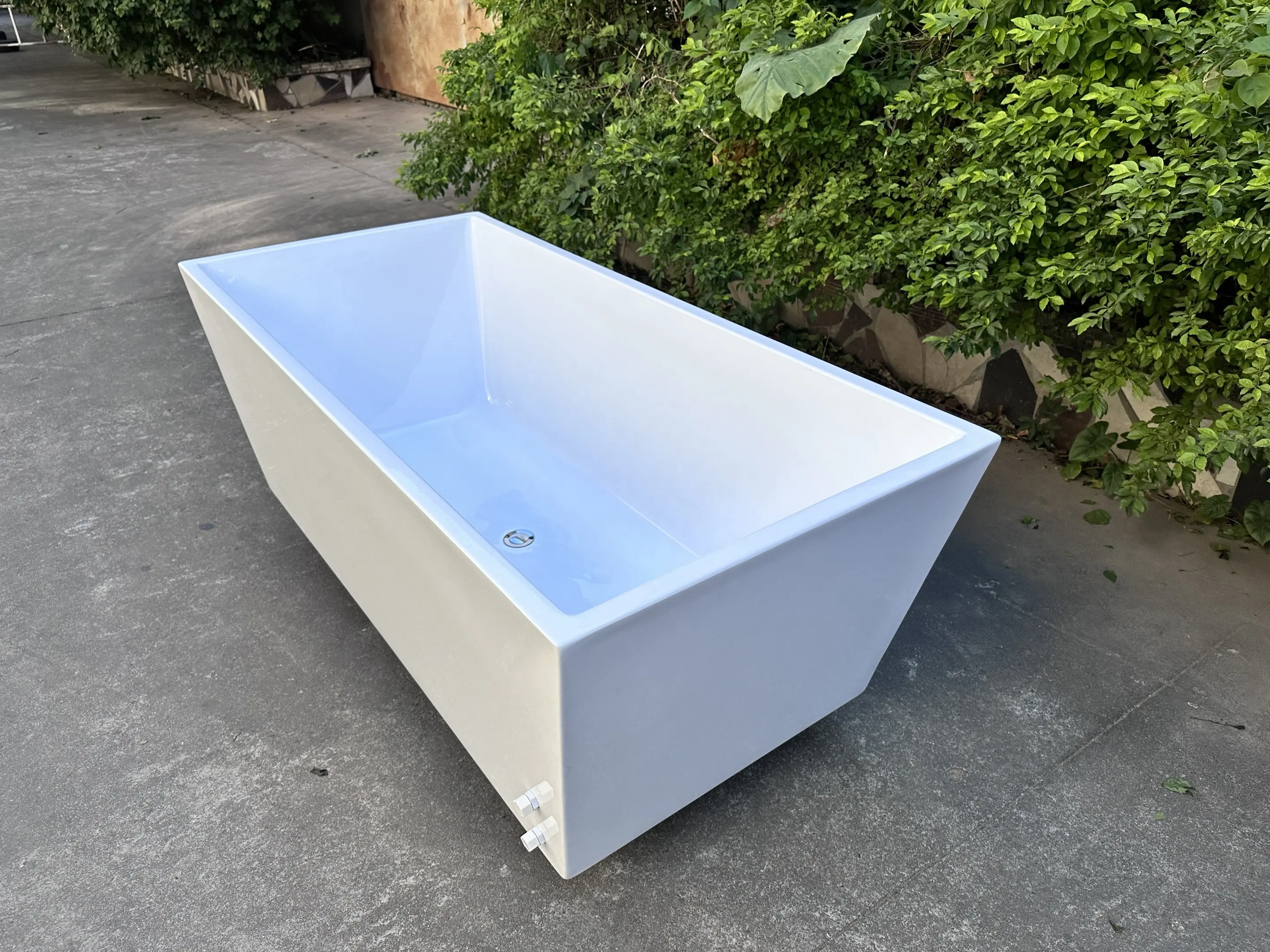 Koude Duik Ijsbad Vrijstaande Spa Tubs Met Water Chiller Acryl Spa Zwembad Zwart/Wit