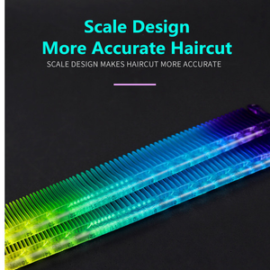 Nouvelle Brosse à Cheveux en Plastique Transparente Arc-en-ciel avec Échelle YS et Outils de Coiffure - Product Image 3