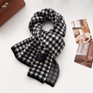 Nuevo estilo <span class=keywords><strong>Polo</strong></span> <span class=keywords><strong>Norte</strong></span> ocio todo-fósforo mezclado poliéster largo Plaid bufanda mujer invierno cálido cuello calentador secado rápido - Product Image 3