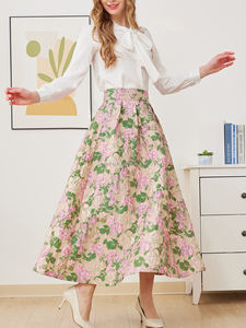 Blusa Elegante con Lazo para Mujer de Oficina, Color Sólido, Manga Larga, Estilo Simple, Tejido de Poliéster, Camisa de Primavera/Verano - Product Image 6