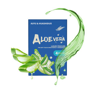 Ensemble de soins des pieds 4 en 1 pour <span class=keywords><strong>manucure</strong></span> et pédicure, sel de mer, gommage au sucre, masque de boue, beurre de massage, aloès vera, salon, ongles, pieds, SPA, pédicure - Product Image 1